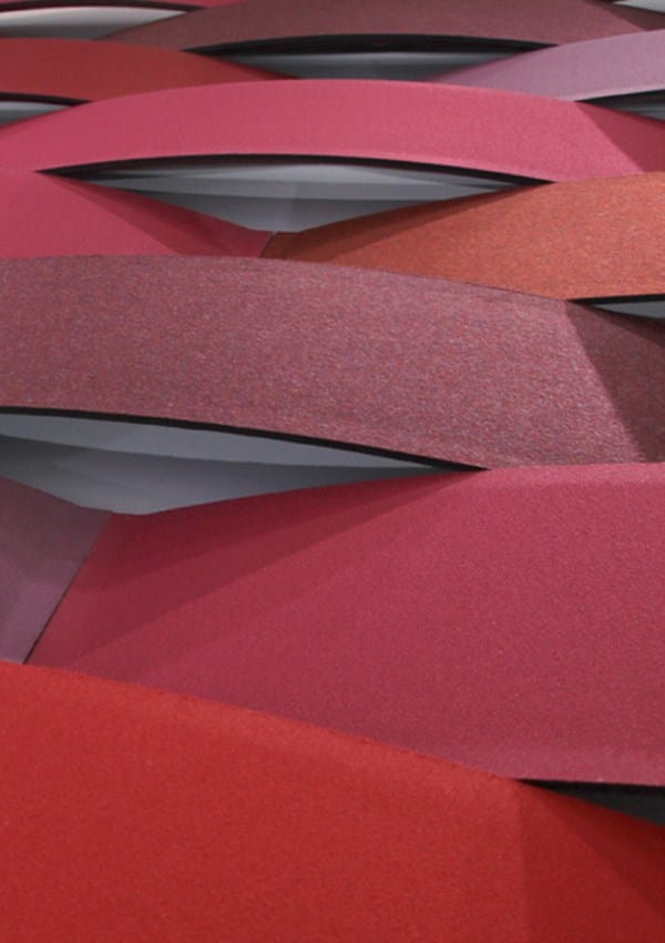 Термоформованная стеновая звукопоглощающая мономатериальная панель Slalom ECOrange ARCH-00103875 - Вид №9