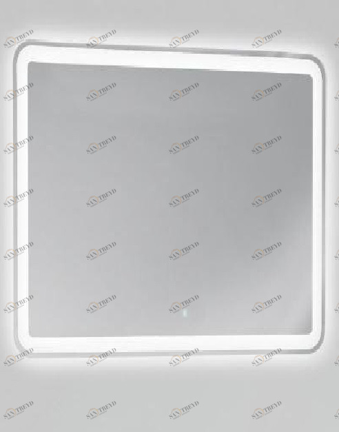 Зеркало с встроенным светильником и сенсорным выключателем BelBagno SPC-800-800-LED 