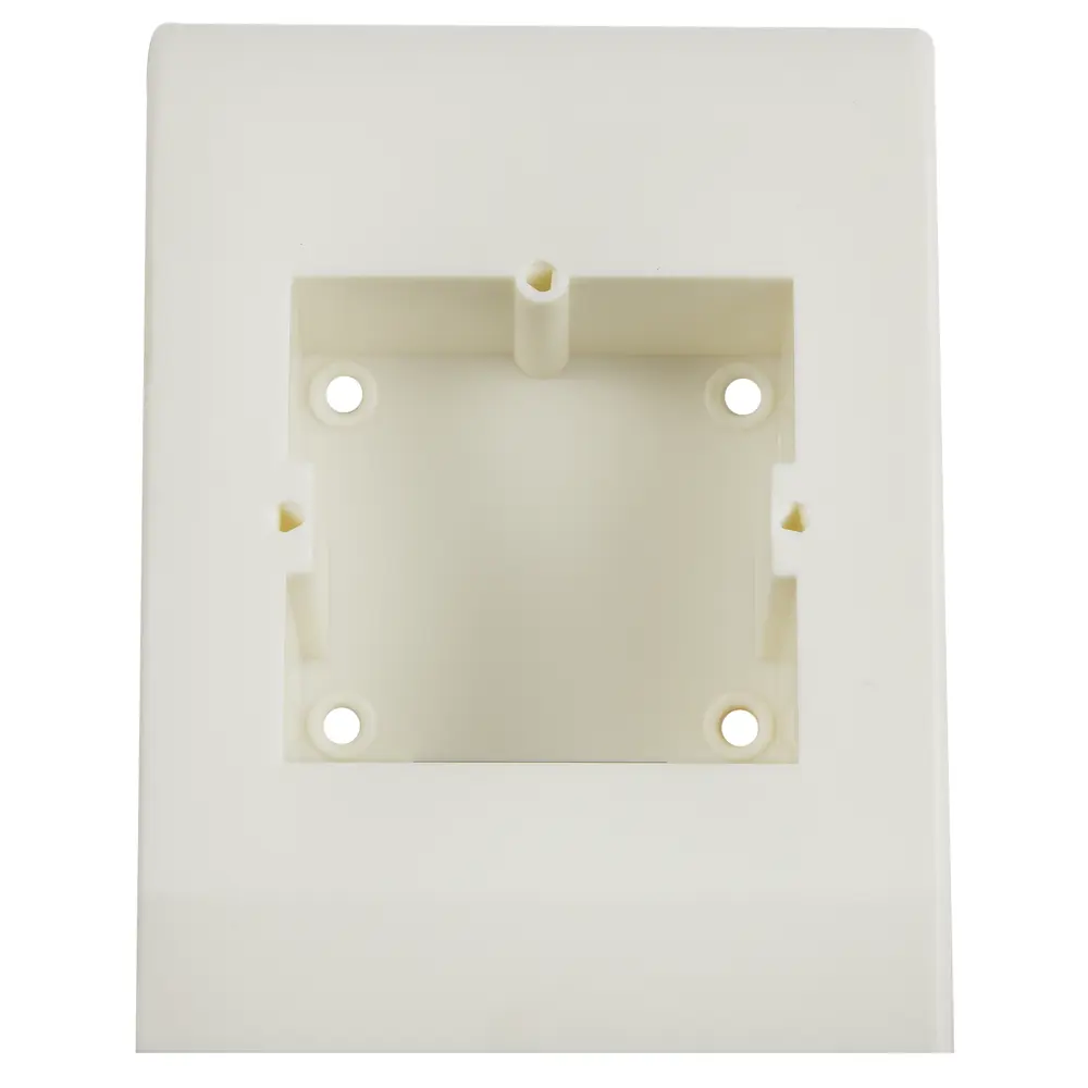 Подрозетник для плинтуса ПВХ 58 мм цвет белый TPlast STLM-2192741 - Вид №1