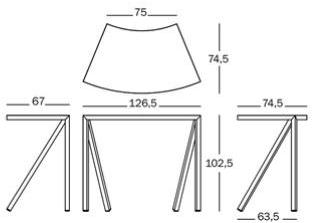 Magis Стол высокий круглый настенный Bureaurama sun-id-1411967 - Вид №4