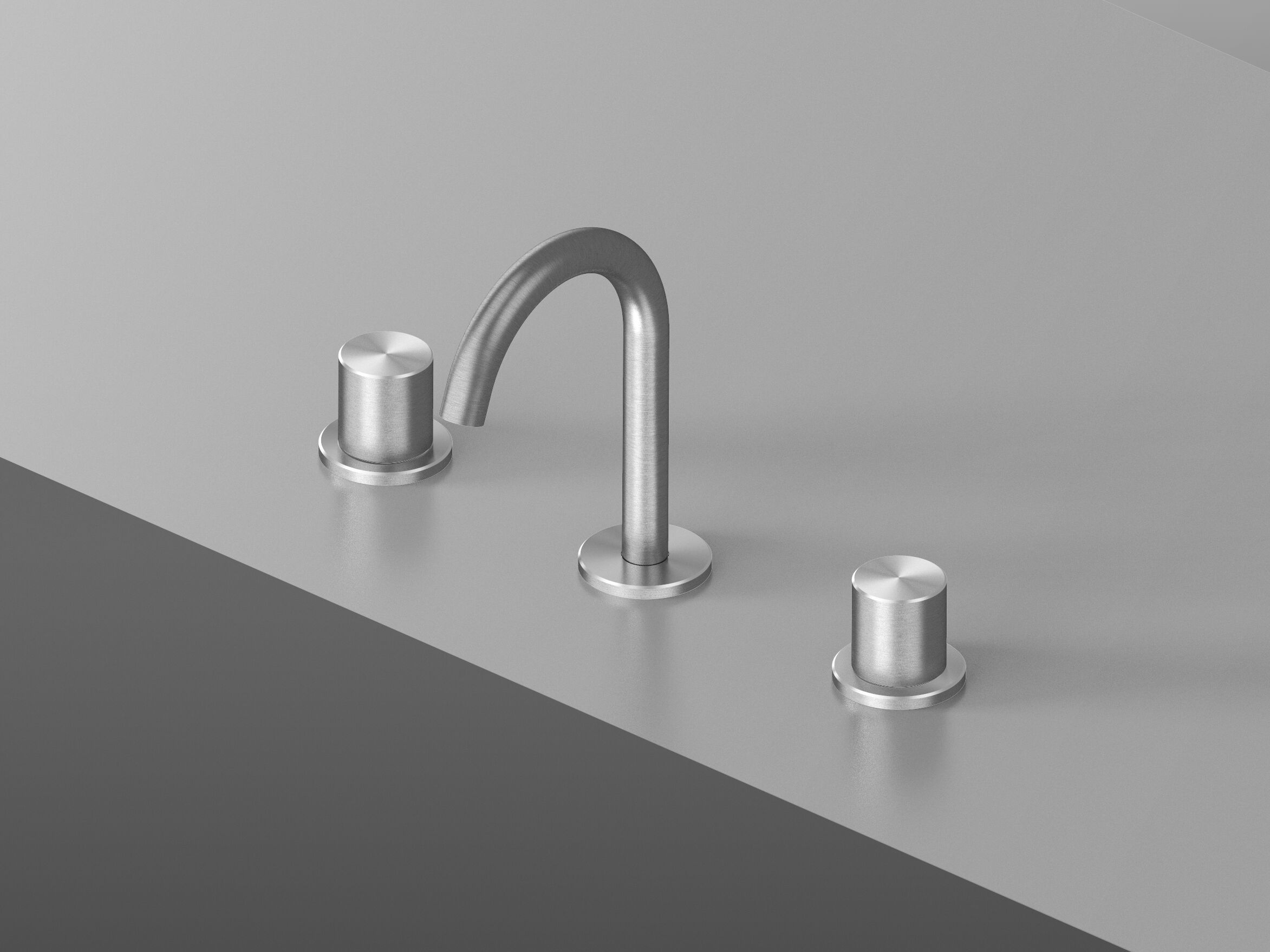 Смеситель для раковины с 3 отверстиями из нержавеющей стали Quadrodesign Hum ARCH-00114582