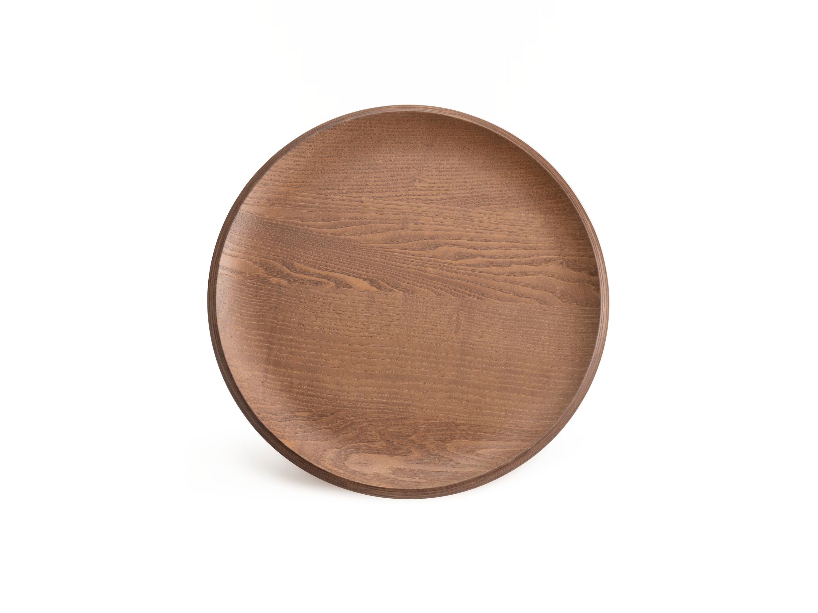 Круглый стальной и деревянный журнальный столик с подносом Kartell Smart Wood ARCH-00060806 - Вид №14