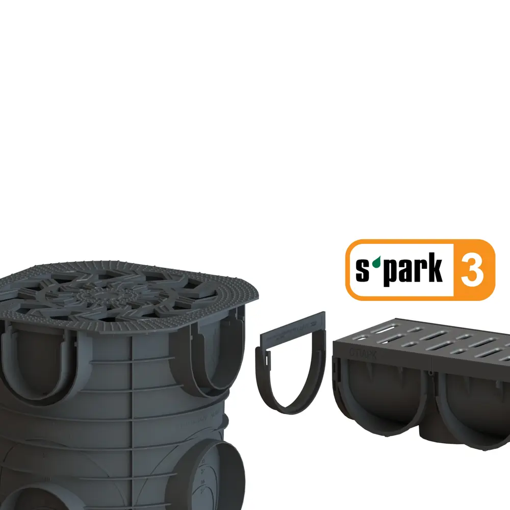 Дождесборник Standartpark Spark круглый с решеткой D283 мм STLM-2043144 - Вид №8