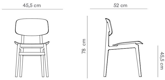 NORR11 Стул из дуба со встроенной подушкой Ny11 sun-id-1500807 - Вид №6
