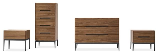 Bonaldo Прямоугольная тумбочка из орехового дерева с ящиками Wai e gala sun-id-1370069 - Вид №1