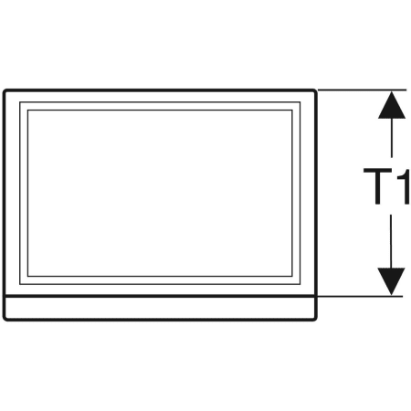 869053000 Шкафчик для раковины Geberit Renova Plan, с одной дверью Geberit  - Вид №2
