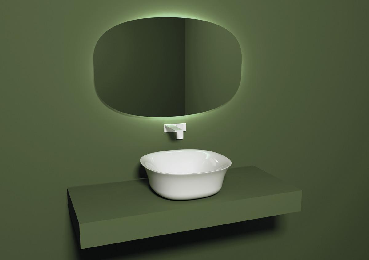 FLLAVFSQU423 Накладная раковина на столешницу GSG CERAMIC Flut - Вид №1