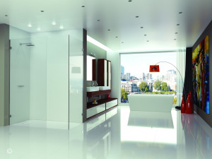 Душевая перегородка GWA1300 Merlyn Arysto Ten Хромированный