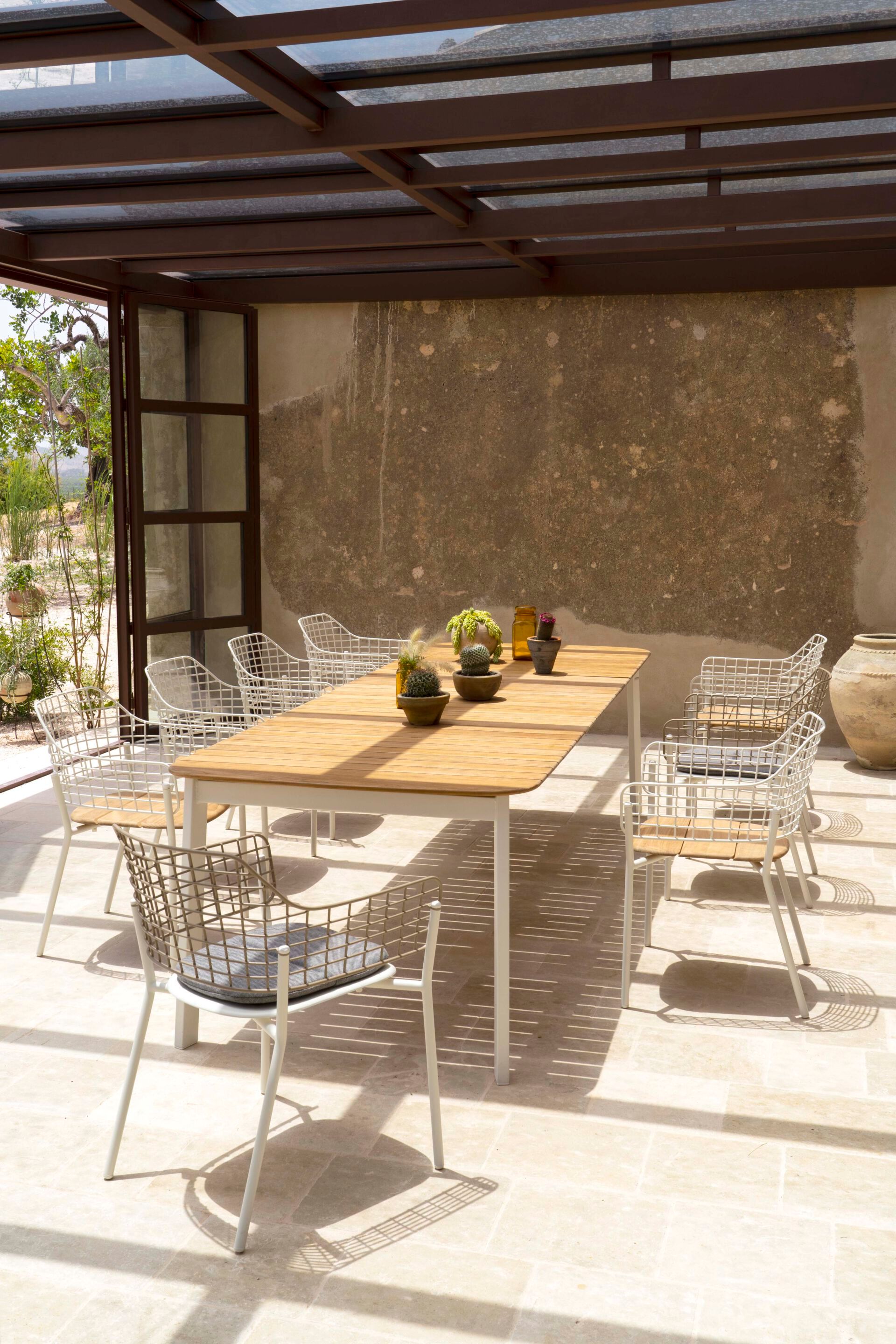 Садовый стул из нержавеющей стали с подлокотниками emu Lyze ARCH-00076431 - Вид №14