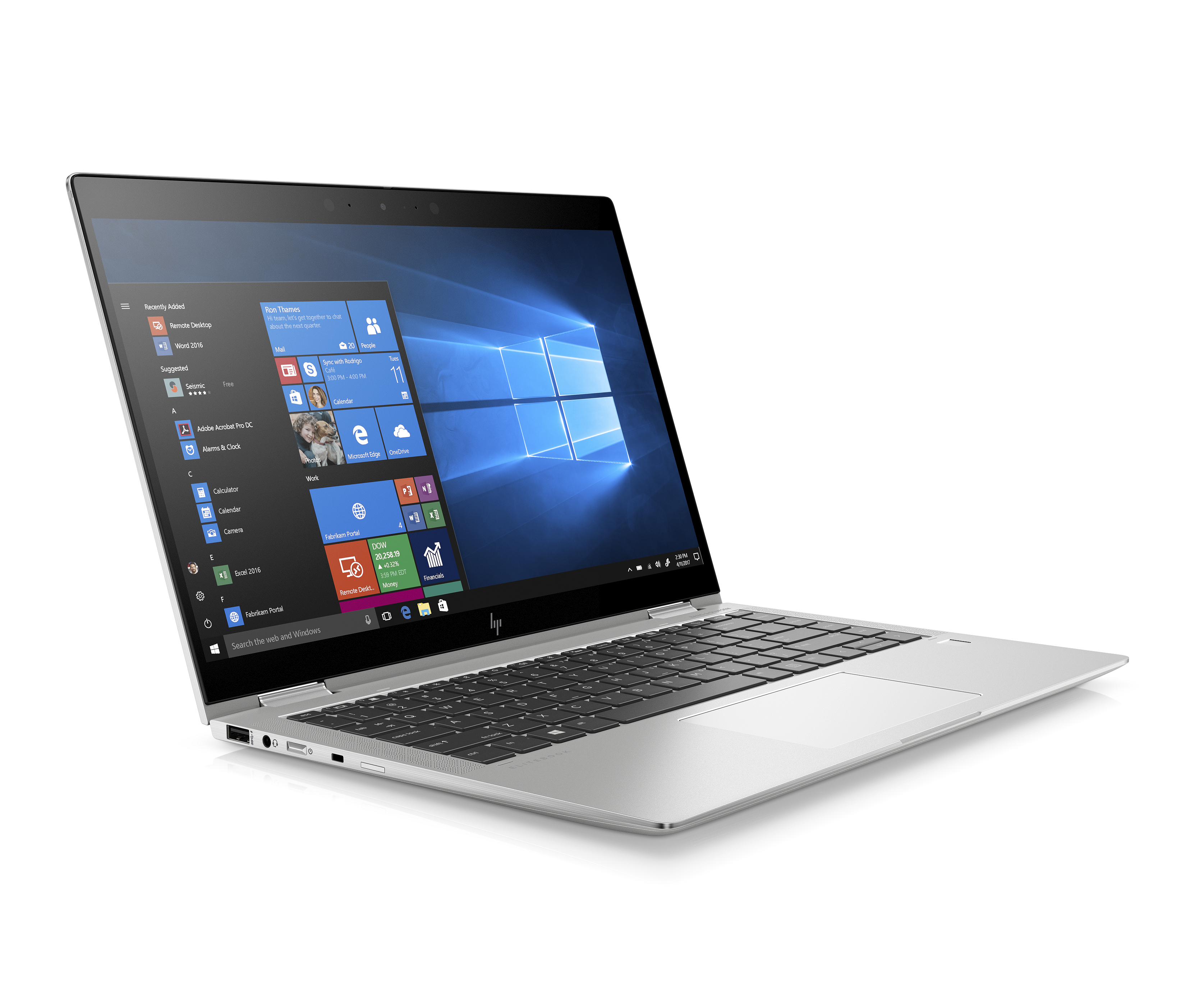 7KN27EA#ACB elitebook x360 1040 g6 14"(3840x2160)/touch/intel core i7 8565u(1.8ghz)/32768mb/512ssdgb/nodvd/int:intel hd graphics 620/lte/3g/67whr/war 3y/1.35kg/metallic grey/w10pro + 400 nit, pen HP Santreyd  - Вид №2