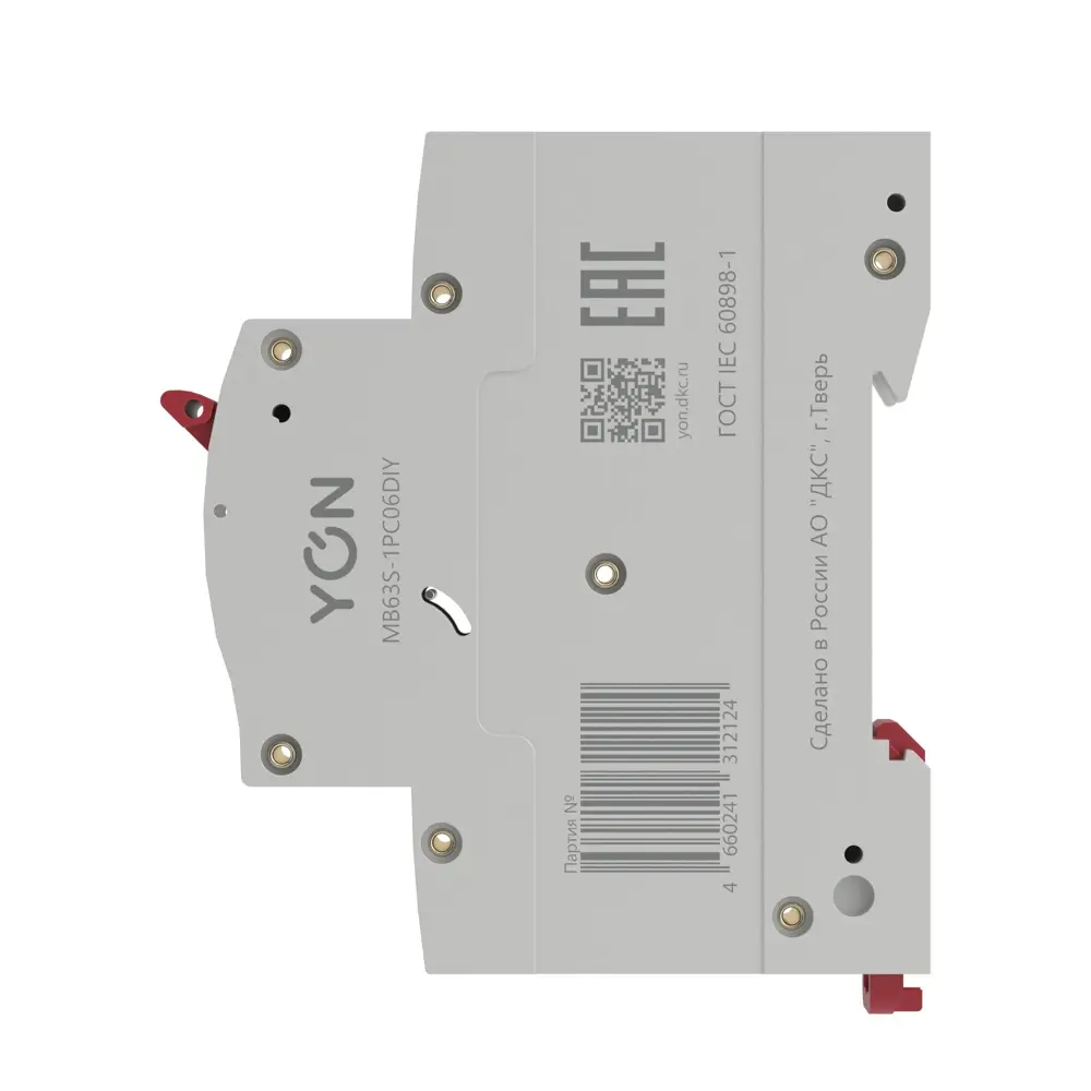 Автоматический выключатель DKC Yon 1P C6 А 4.5 кА 89439697 STLM-2013336  - Вид №2