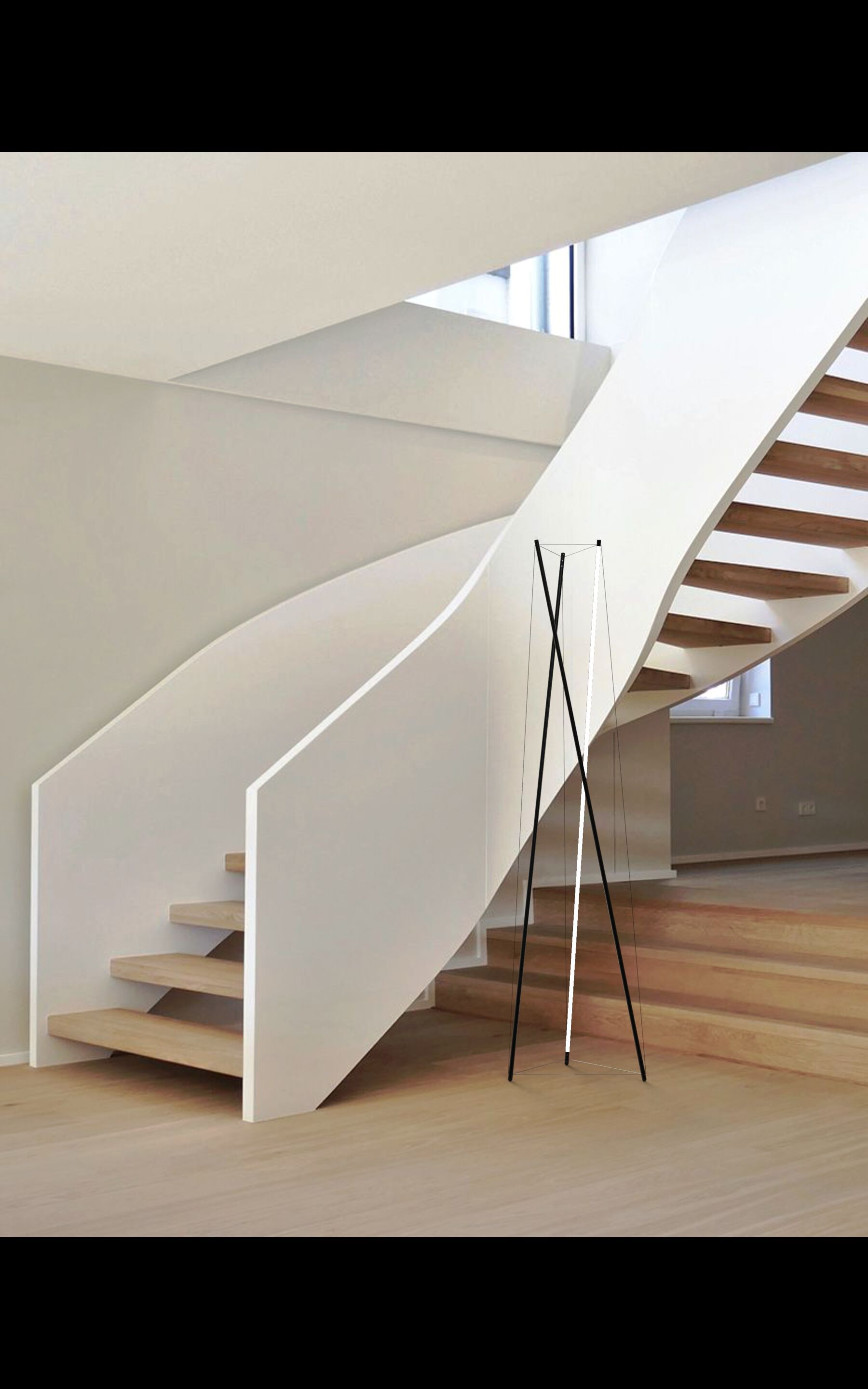 Экструдированный алюминиевый светодиодный торшер Martinelli Luce TENSO ARCH-00139751 - Вид №8