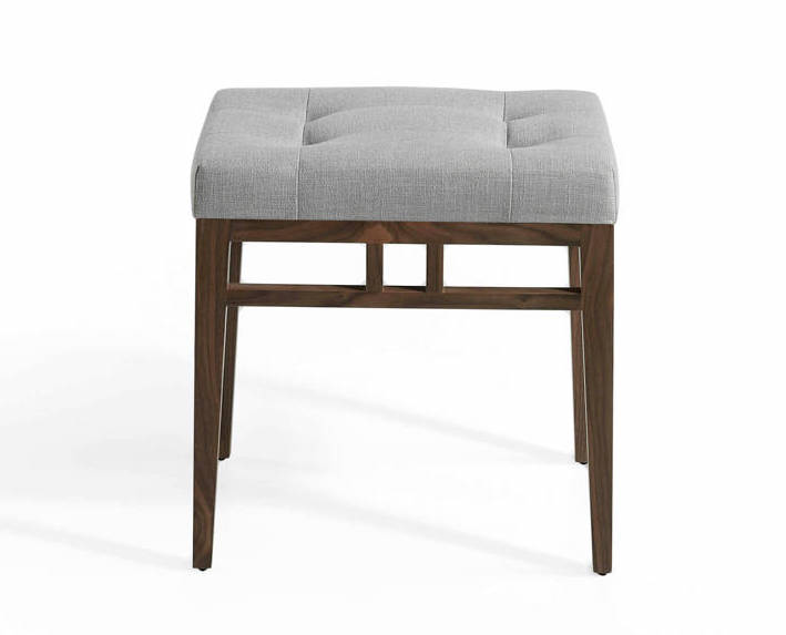 Табурет мягкий с деревянными ножками серый от Angel Cerda ANGEL CERDA CP1709ST 00-3865666 Коричневый;синий  - Вид №2