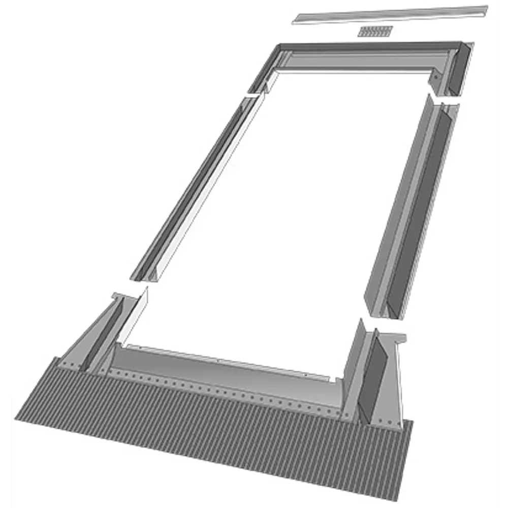 87506804 Оклад для окна Fakro EZV для FTP (CH) 55x98 см коричневый STLM-0899779 