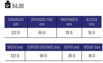 Cosma Ручка мебельная мостовая из замака  12665  - Вид №1