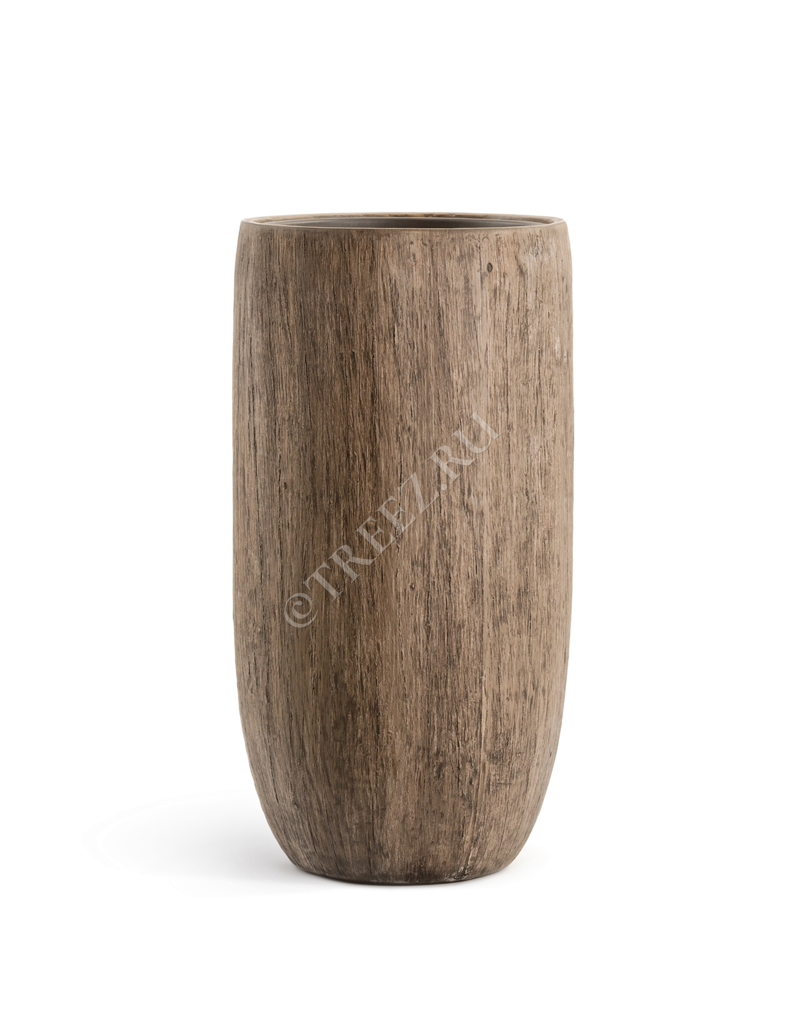 41.3317-03-011-WB-65 Кашпо  Effectory - серия Wood - Высокий округлый конус - Светлый дуб Цветочная коллекция  - Вид №2