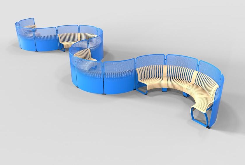 Green Furniture Concept Разделитель скамейки Radius sun-id-1487233 - Вид №5