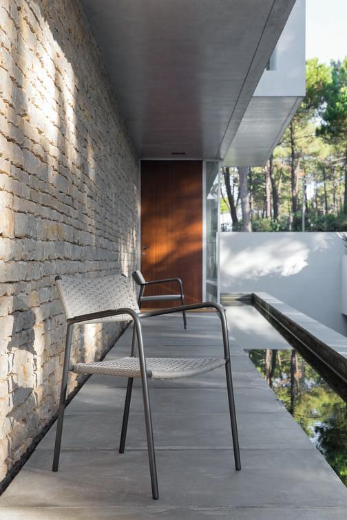 MNST32 Стул белый веревка 11мм серебристый Manutti Echo - Вид №30