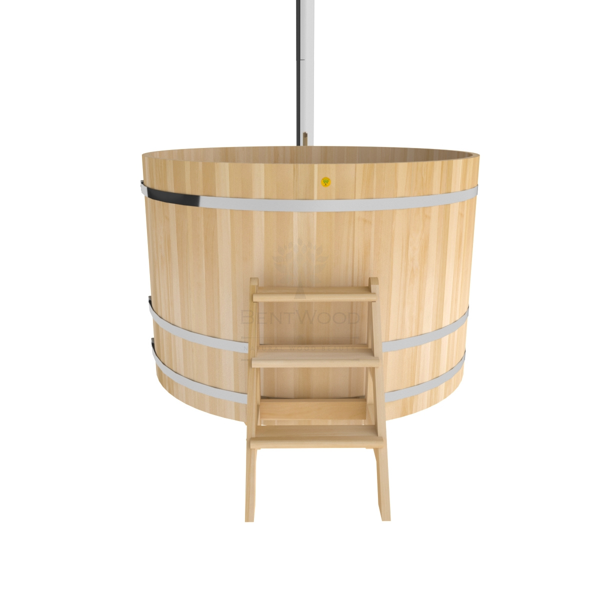 1610 Фурако из кедра D=1.8 с наружной печкой. Высота 1,2м. Исполнение "Премиум". Alyarus  - Вид №2