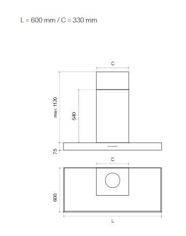 Настенный стальной вытяжной шкаф Ilve Pro Line ARCH-00149598 - Вид №2