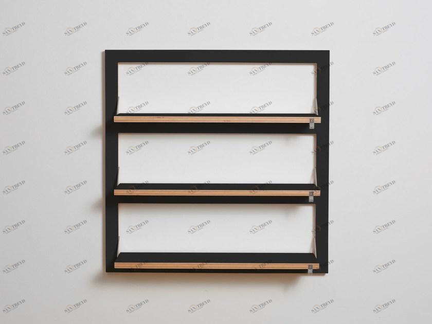AMBIVALENZ Книжный шкаф офисный из фанеры Fläpps shelf 80×80-3 Fl080003