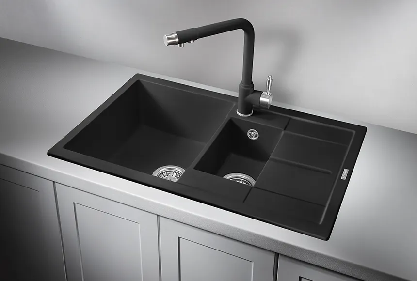 7802, ТУРМАЛИН, кухонная мойка, кварц GRANULA 7802-ST240