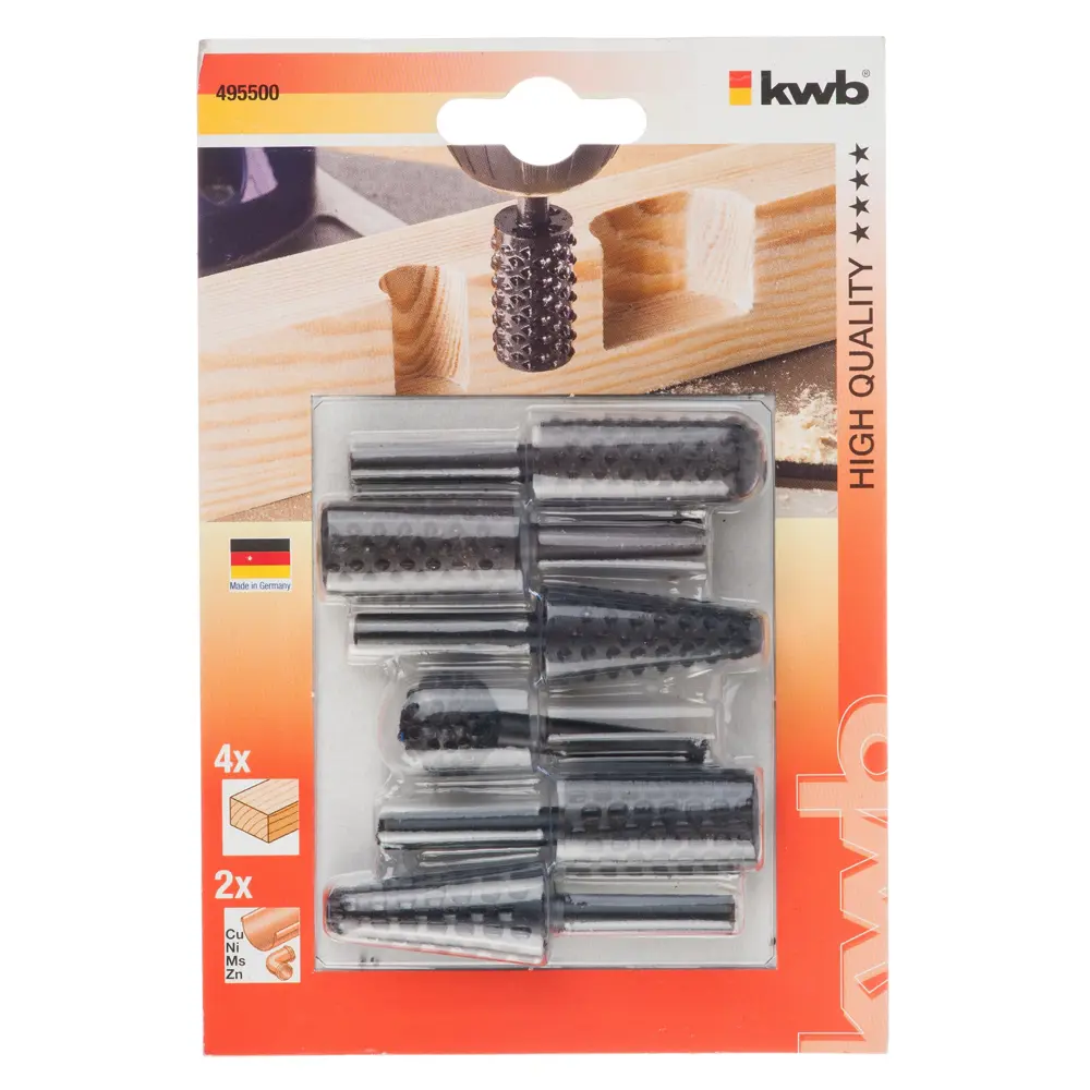 Набор фрез-рашпилей KWB, 6 шт STLM-2113410 - Вид №1