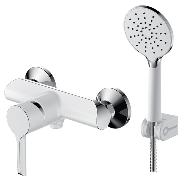 40-06P ELAT  Смеситель для душа белый ARGO kran 4006pelat