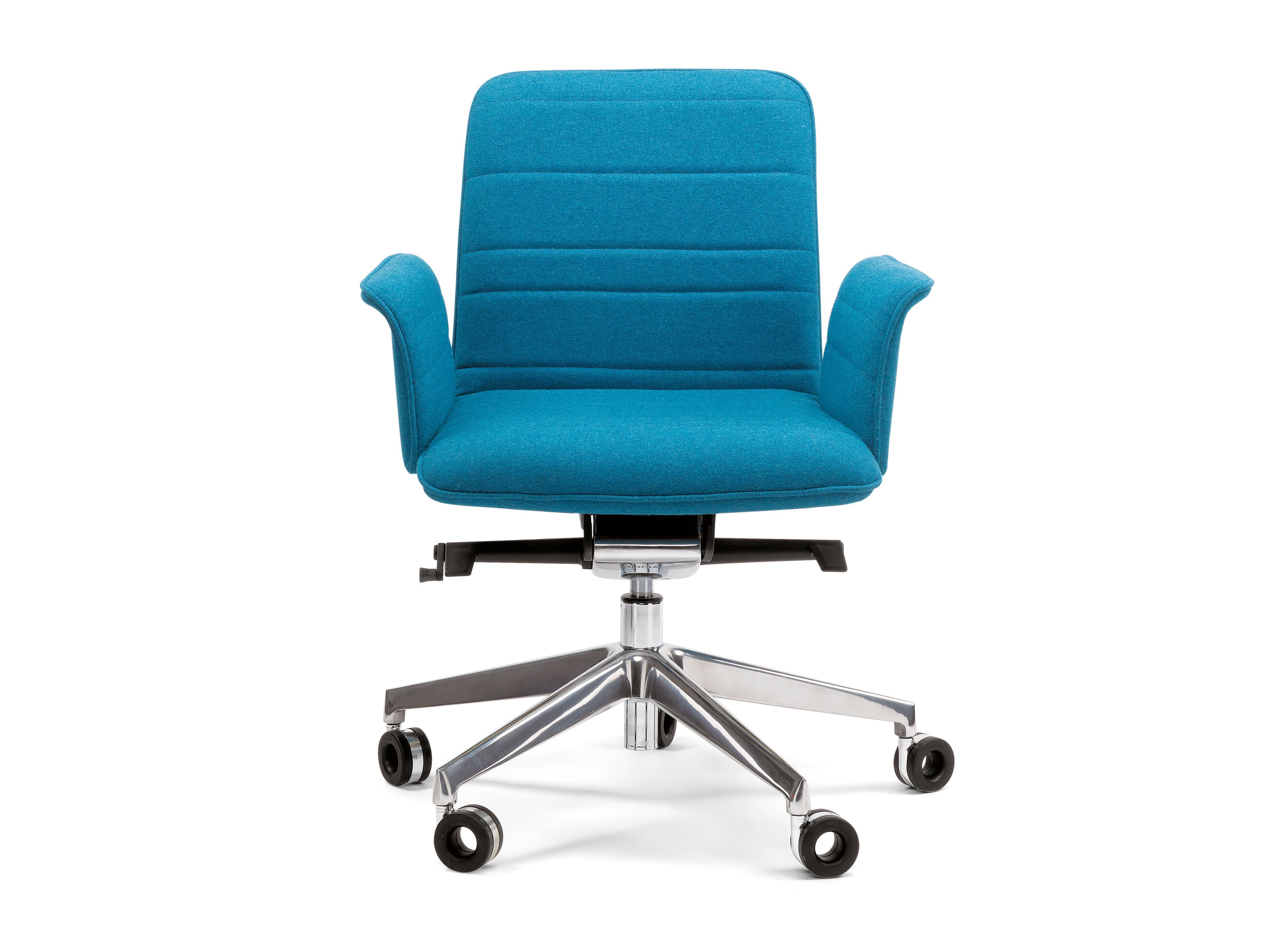 Деревянный стул с подлокотниками с колесами Riccardo Rivoli Flo ARCH-00049978