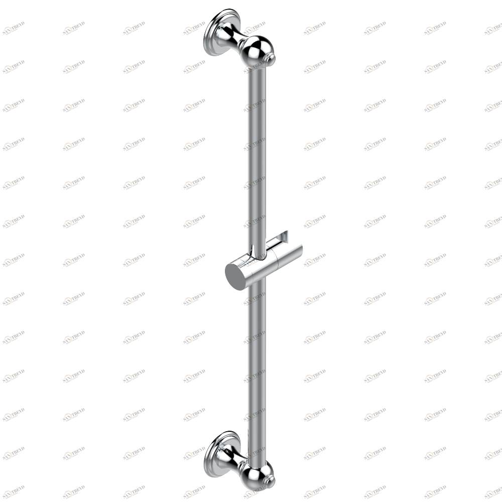 A9F-258 Штанга для душа 60 cм Thg-paris Jaipur с металлическими ручками Хром A9F 258  A02 CAT.A
