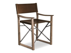 Кожаный складной стул директора