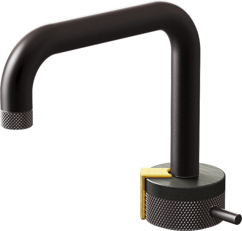 E-11500-R1BOX-L2BAU-GM Однорычажный прогрессивный смеситель для раковины - излив 15,3см GRAFF MOD+