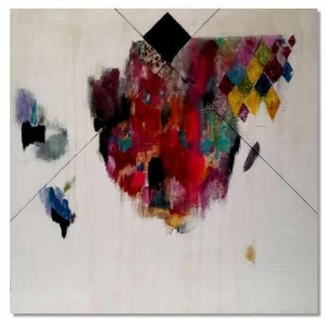 ICI ET LÀ Смешанная техника на холсте K. fabrizzi Kf35