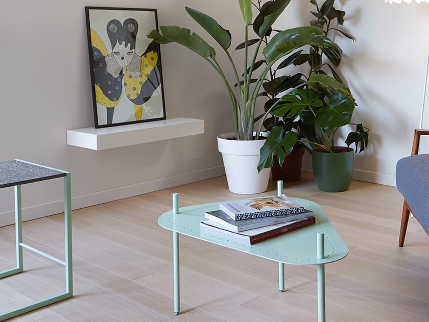 Металлический низкий стул с подставкой для ног Giacopini Жан ARCH-00113032 - Вид №3