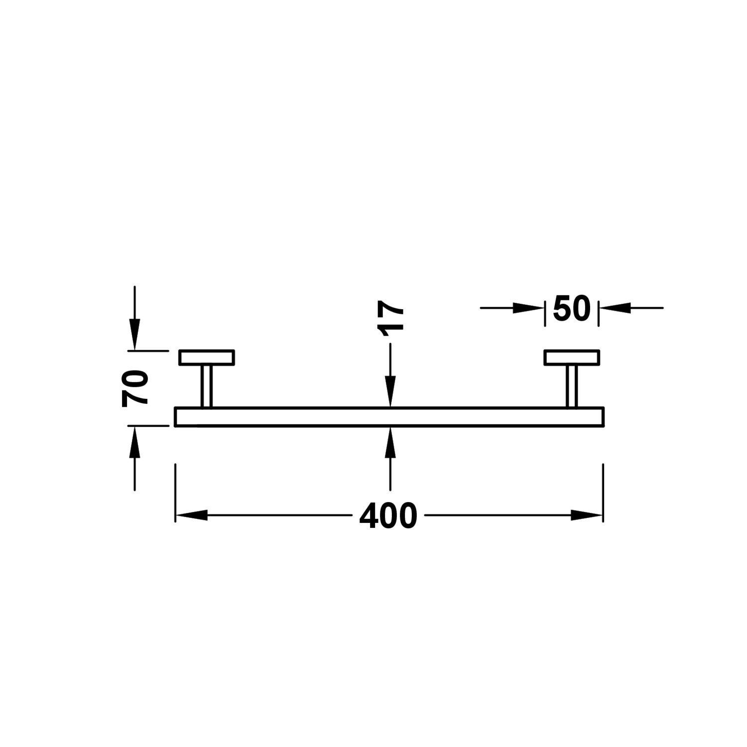 Вешалка для полотенец-10723601OM TRES  - Вид №1