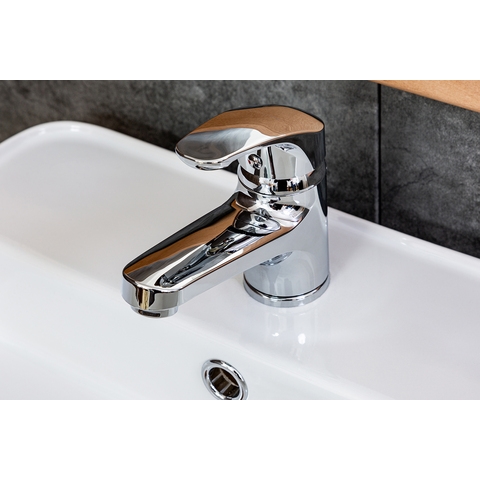 Orange OneLife P01-021cr полимерный смеситель для раковины никель sun-id-1517296 - Вид №3