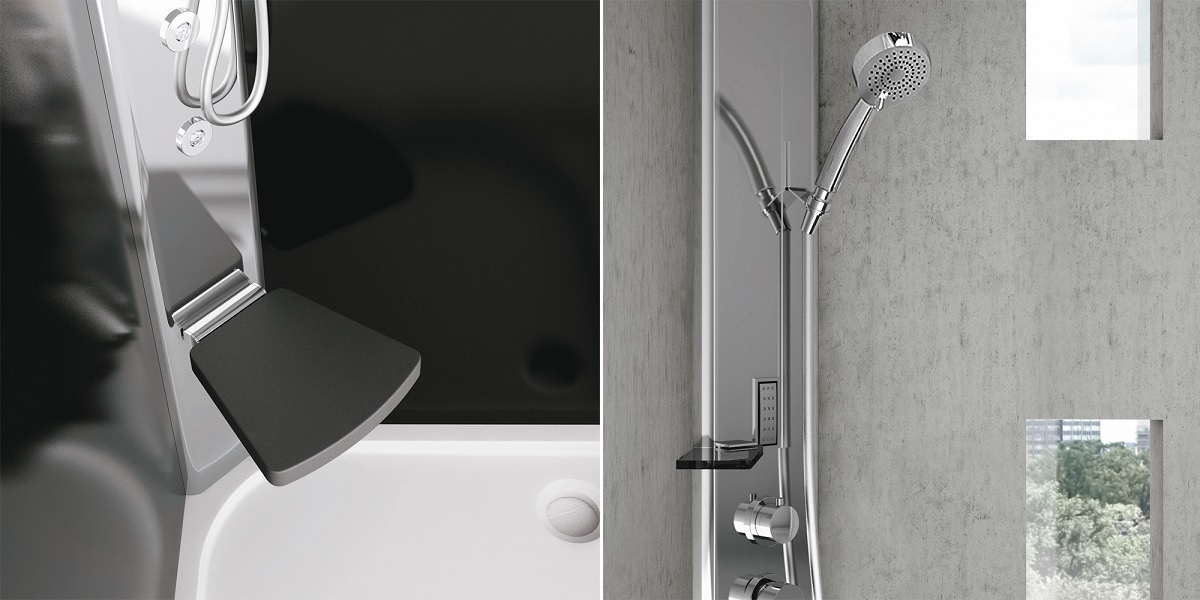 Душевая кабина угловая Sound Junior 80/80 см 1SDC1N3 Gruppo Geromin - Вид №2