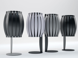 Наружная стальная стойка для мусора