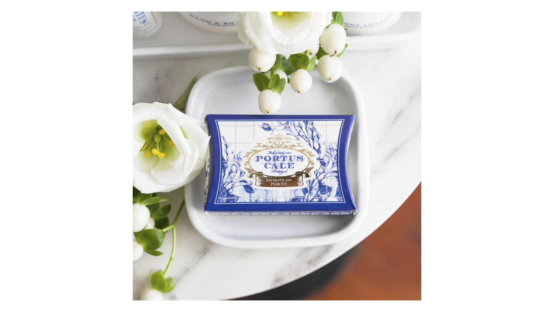 10673702 CASTELBEL Мыло ароматическое CASTELBEL Порт Кале Золотисто-синий 40г, синий Ароматическая жидкость  - Вид №1