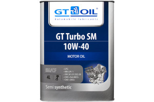 15984341 Масло Turbo SM, SAE 10W-40, API SM,SN/CF, 4 л 8809059407028 GT OIL