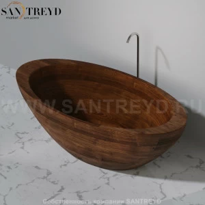 UWD BAULA N2 Ванна свободностоящая 185 см из сапели N2Baula185.sapele