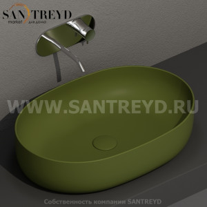 534311 Накладная раковина на столешницу  овальная Kerasan Nolita