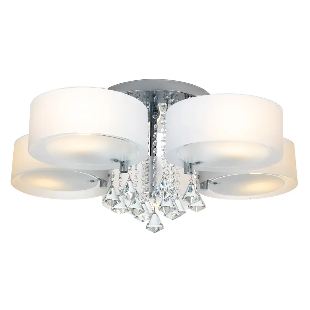 Люстра потолочная Lamplandia Lima 3017-5, 5 ламп, 17 м², цвет белый STLM-2192787 - Вид №1