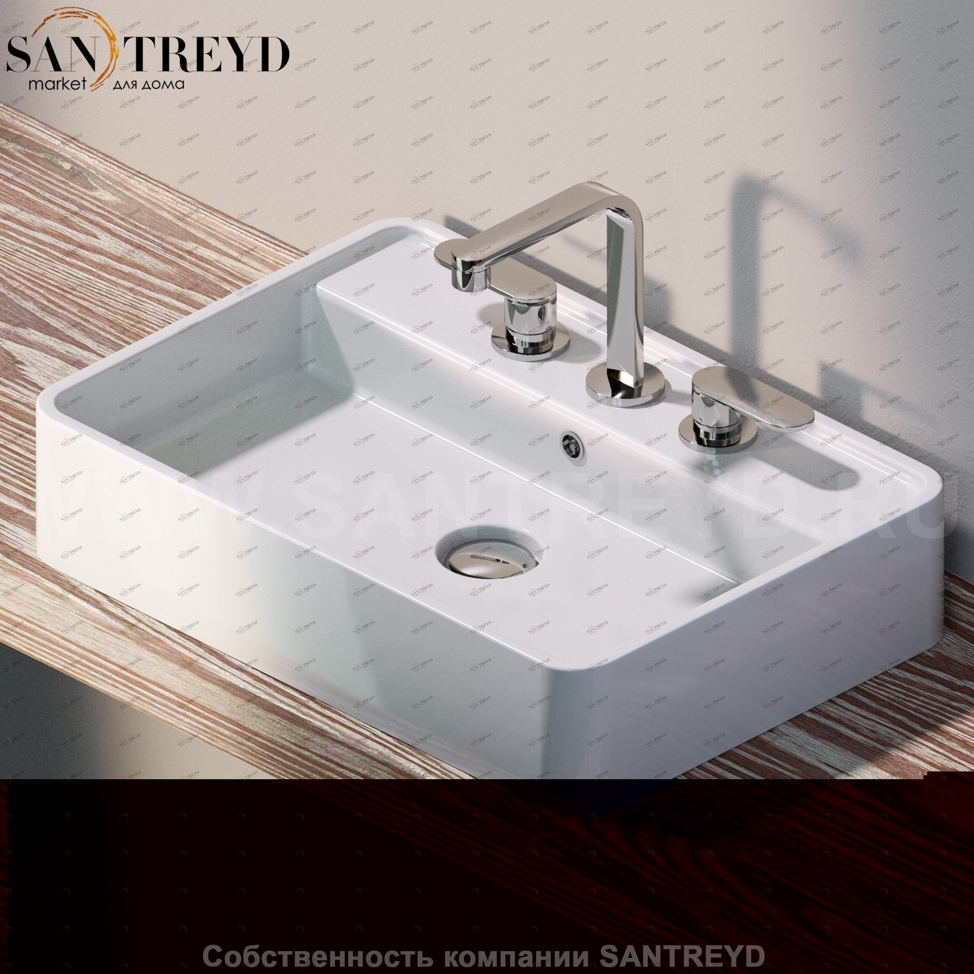 MW60PR9016 Накладная раковина на столешницу  прямоугольная Ceramica Flaminia Miniwash