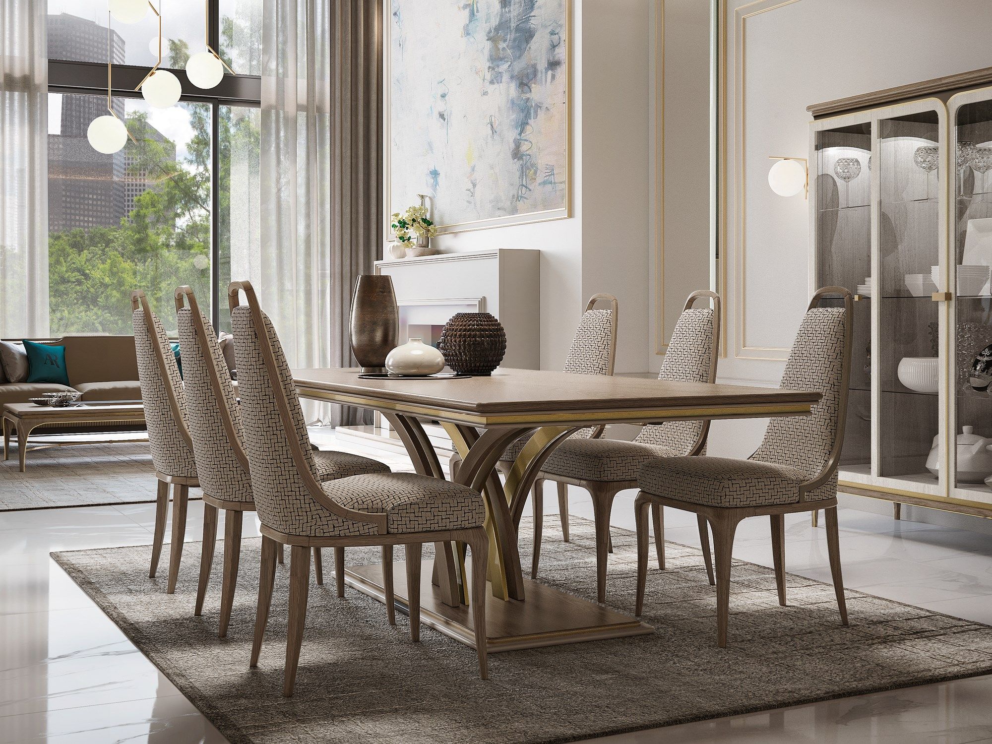 Деревянный прямоугольный стол A.R. Arredamenti Александр ARCH-00084491 - Вид №2