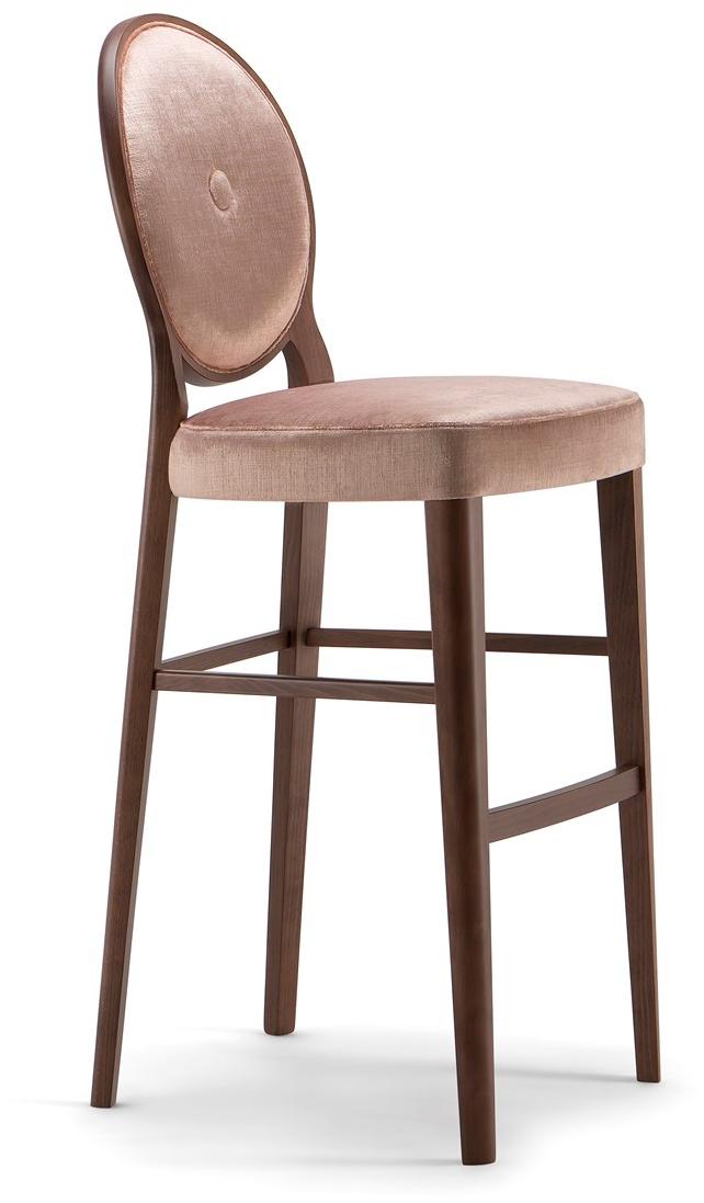 Tirolo Табурет из массива дерева со встроенной подушкой со спинкой Sofia 045 sg - Вид №3