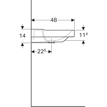 500.550.01.1 Раковина Geberit Xeno² Geberit  - Вид №26