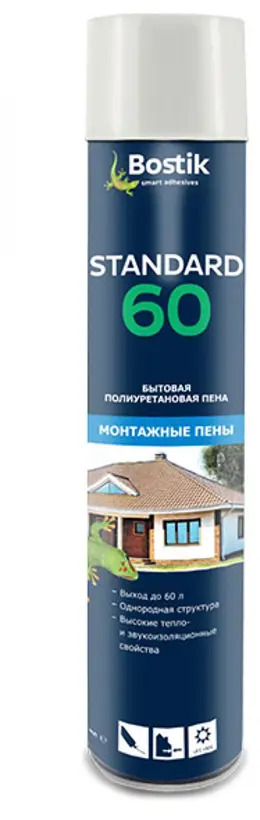 91217037 Пена монтажная бытовая Bostik Standard 60 750 мл STLM-0859802