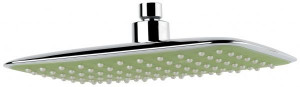 C06675CR(green) Прямоугольная головка верхнего душа. 257*188 мм. ABS. Зеленая, цвет хром
