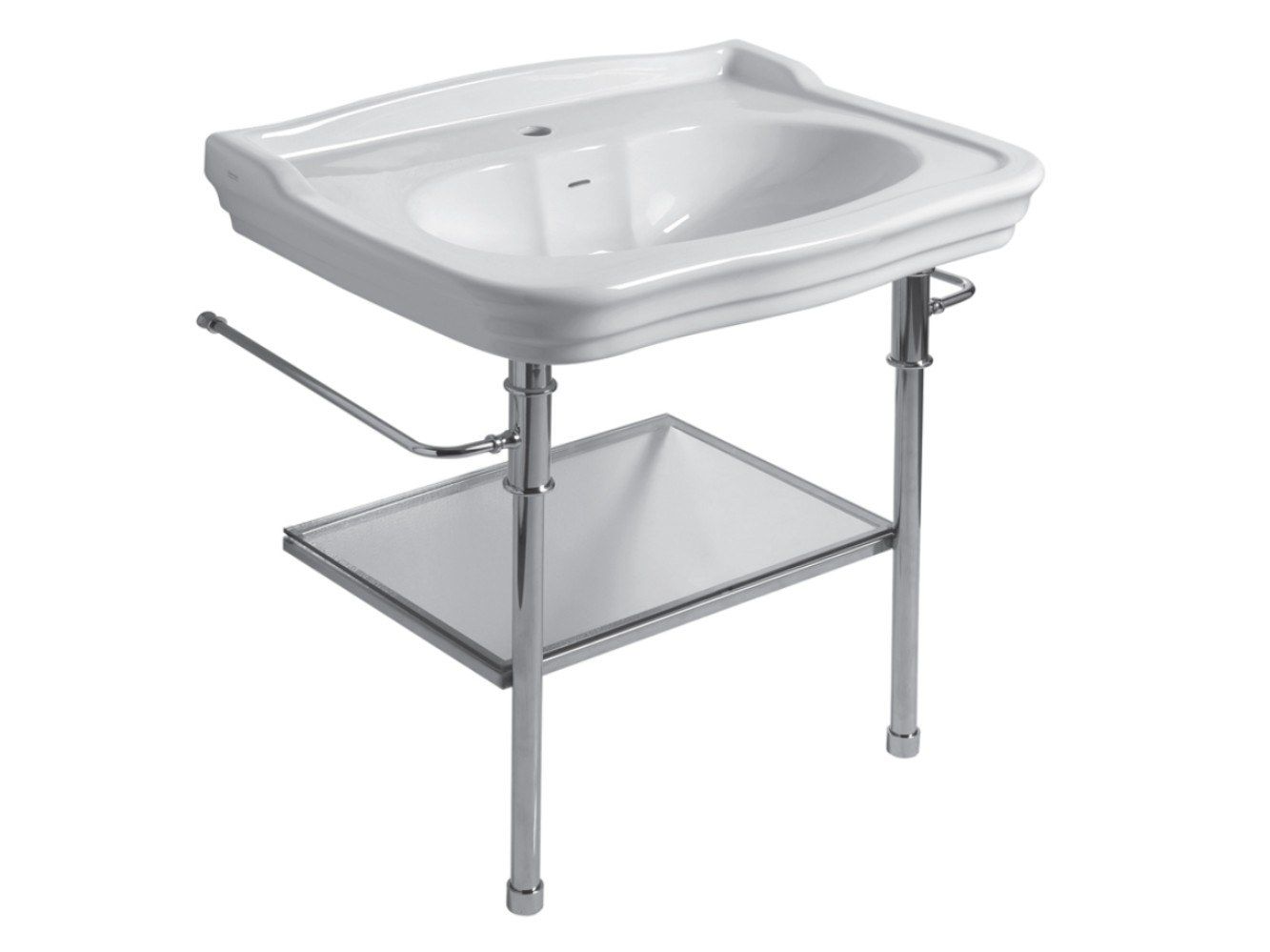 Металлическая консоль для умывальника с держателем для полотенец Olympia Ceramica Империя ARCH-00061170 - Вид №1